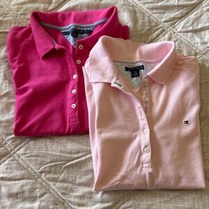 Tommy Hilfiger Polo Shirts in Pink and Light Pink